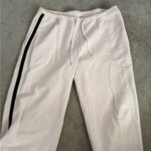 Women’s Pink Sweatpants with Black Stripe